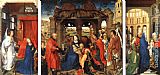 Altarpiece Canvas Paintings - St Columba altarpiece